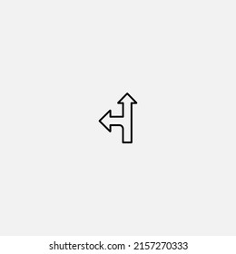 Intersection icon sign vector,Symbol, logo illustration for web and mobile