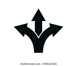 Intersection icon vector logo illustration