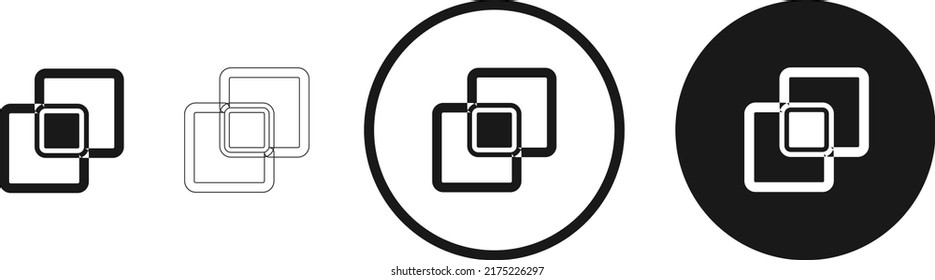 intersection icon . web icon set . icons collection. Simple vector illustration.