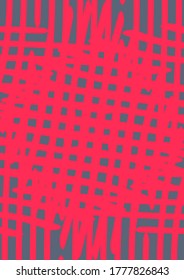 Intersection of red stripes on a dark background. Template for text. Abstract background image. Place for your text. Poster. Booklet. Vector. Advertising.