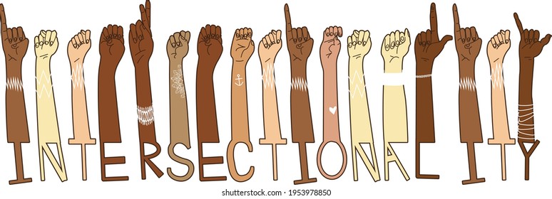 Intersectionality Diverse American Sign Language Artwork