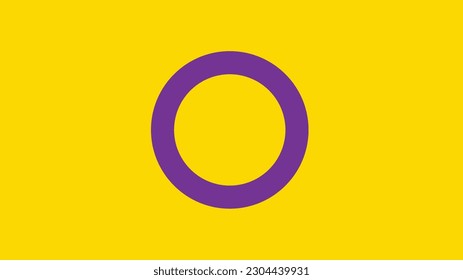 Intersex - LGBTQ+ Rights Pride Flag 