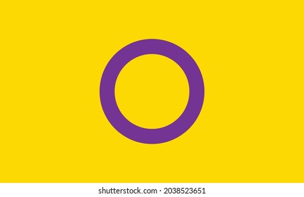 Intersex Pride Flag background, graphic design icon sign mockup editable template for web and print EPS 10 Vector Clip Art