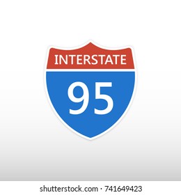 Interstate Highway 95 Road Sign