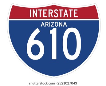 Interstate road signs in the state of Arizona, USA