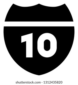 Interstate Route Marker Icon