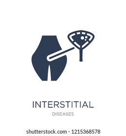Interstitial cystitis icon. Trendy flat vector Interstitial cystitis icon on white background from Diseases collection, vector illustration can be use for web and mobile, eps10