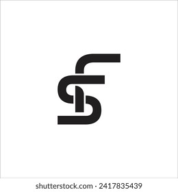 Intertwin letter S and F for gaming business logo