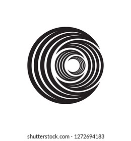 intertwine crescents vector icon