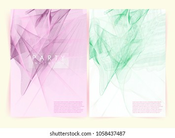 intertwined colorful lines. Background for Party Posters/Covers/Presentations/Brochures. 