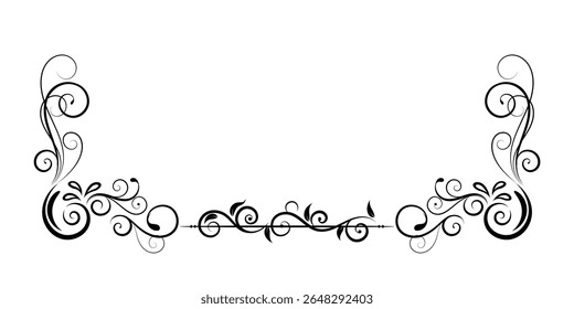 Intertwined Flourish and Border Square Frame