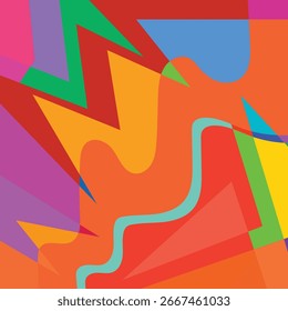 Intertwined Lines and Bright Colors Full of Energy