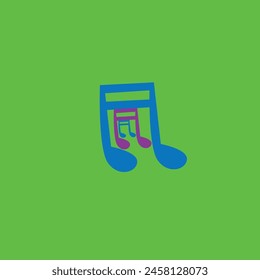 intertwined melodies in blue and purple colors