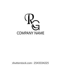  Intertwined RG Monogram Logo.
 A monogram logo featuring the letters "R" and "G" intertwined in an elegant, flowing script.