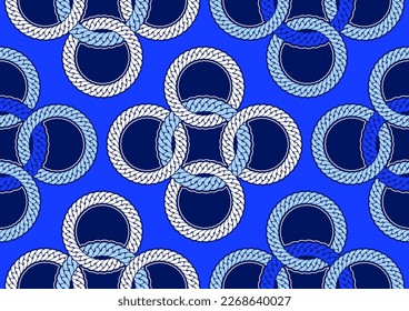 intertwined rope africa ethnic pattern, vibrant colors, tribal textile art, hand-draw background, fashion artwork for fabric print, shirt, clothes, scarf, shawl, carpet, bag