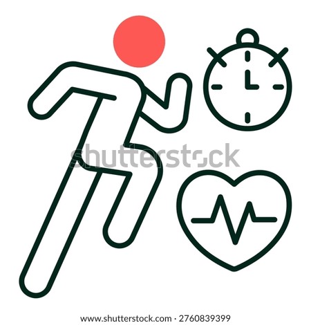Interval Training icon, Maximize Fitness Results with Structured High-Intensity Interval Training Workout Programs, Burn Fat Build Endurance and Improve Performance Efficiently with Interval Training icon