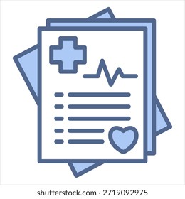 Intervención Ilustración vectorial de icono azul