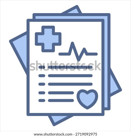 Intervention Blue Icon Vector Illustration