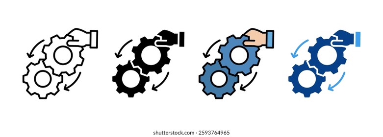 Intervention Icon Set Multiple Style Collection