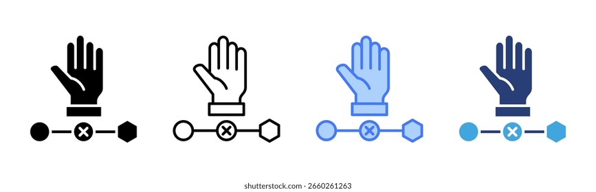Intervention icon sheet multiple style collection