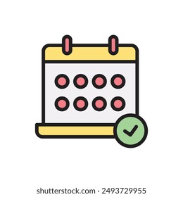Interview Appointment Icon Vector Illustration