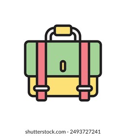 Interview Briefcase Icon Vector Illustration