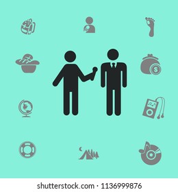 to interview business man vector illustration