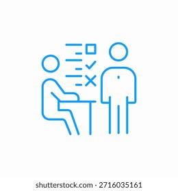 Interview Checkliste Person Symbol Vektor