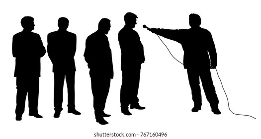 Interview with group of people