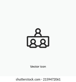 Interview, HR vector icon. Premium quality.