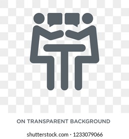 Interview icon. Interview design concept from Human resources collection. Simple element vector illustration on transparent background.