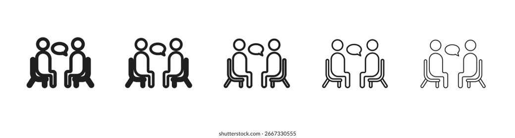 Interview icon design, logo, app, UI. Vector illustration, EPS
