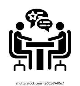 Interview Icon Element for Design