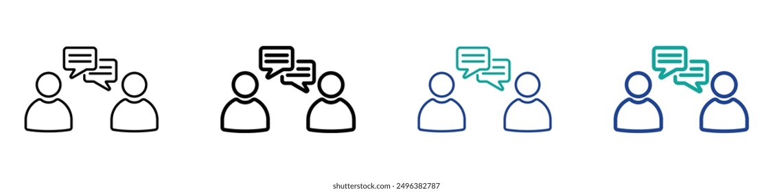 interview icon. Headhunting interview symbol template for graphic and web design collection logo vector illustration