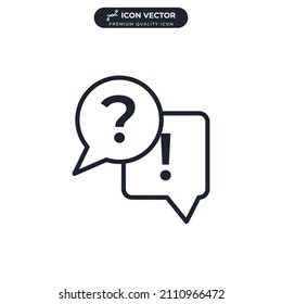 Interview icon symbol template for graphic and web design collection logo vector illustration