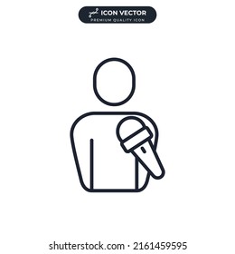 interview icon symbol template for graphic and web design collection logo vector illustration