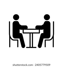 Interview icon  in vector. Illustration
