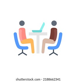 Interview icon in vector. Logotype