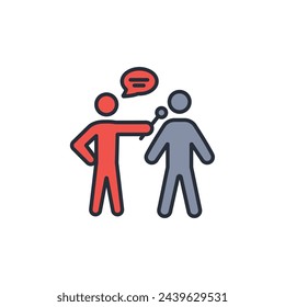 interview icon. vector.Editable stroke.linear style sign for use web design,logo.Symbol illustration.