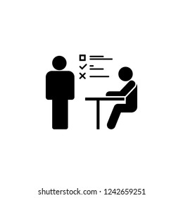 interview, job icon. Simple glyph vector of business set for UI and UX, website or mobile application
