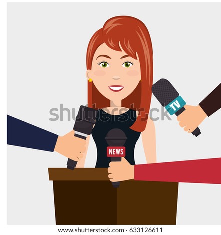 Interview person on news