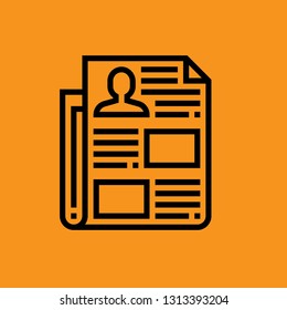 Interview Premium Icon Vector Download Template