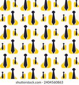 Interview repeating cute seamless pattern vector illustration