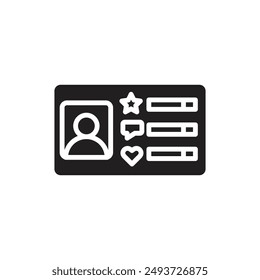 Interview Skills Filled Icon Vector Illustration
