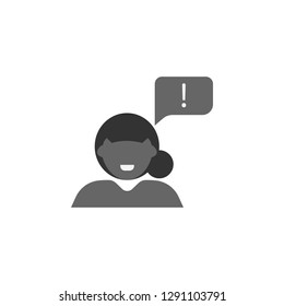 interview, speech icon. Element of marketing icon for mobile concept and web apps. Detailed interview, speech can be used for web and mobile
