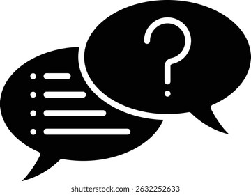 Interview vector icon. Can be used for printing, mobile and web applications.