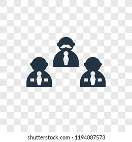 Interview vector icon isolated on transparent background, Interview transparency logo concept