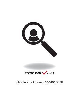 Icono de vector de entrevista aislado en blanco