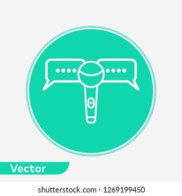 Interview vector icon sign symbol