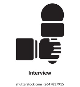 Interview Vector Icon which can easily modify or edit

